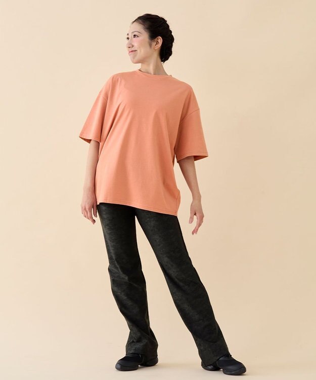 Chacott カモフラブーツカットパンツ ブラック