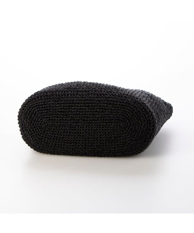 UNBILLION カシュカシュ cachecache / 2wayハンドルメタリックコード編みトートバッグ ブラック