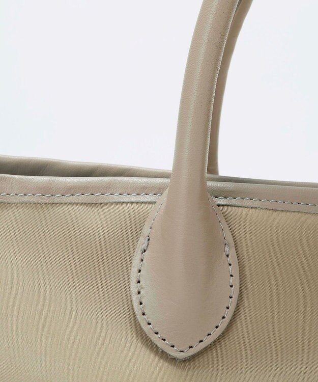 TOPKAPI 【Breath TOPKAPI】ナイロン レザーハンドル シンプル トートバッグ / 軽量 / A4対応 グレージュ