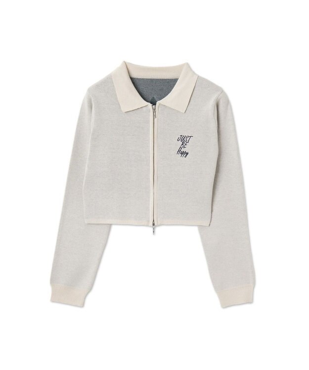 WEGO WZIPスターモチーフニット オフホワイト