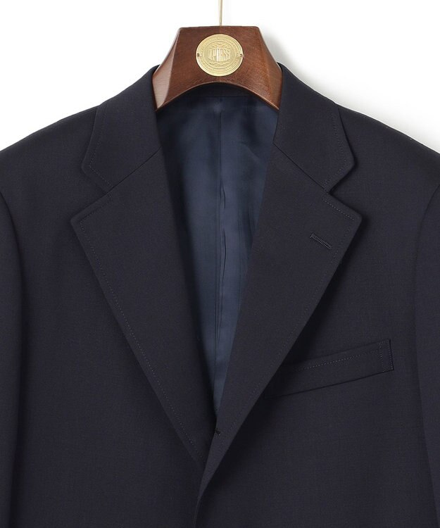 J.PRESS MEN 【WEB・一部店舗限定】10マンスツイルナチュラルストレッチツイル ブレザー/金釦 ネイビー系