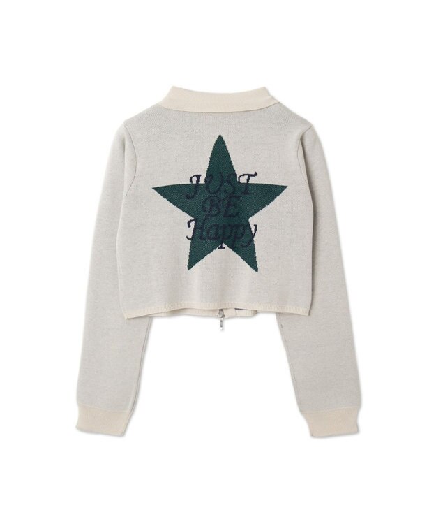 WEGO WZIPスターモチーフニット オフホワイト