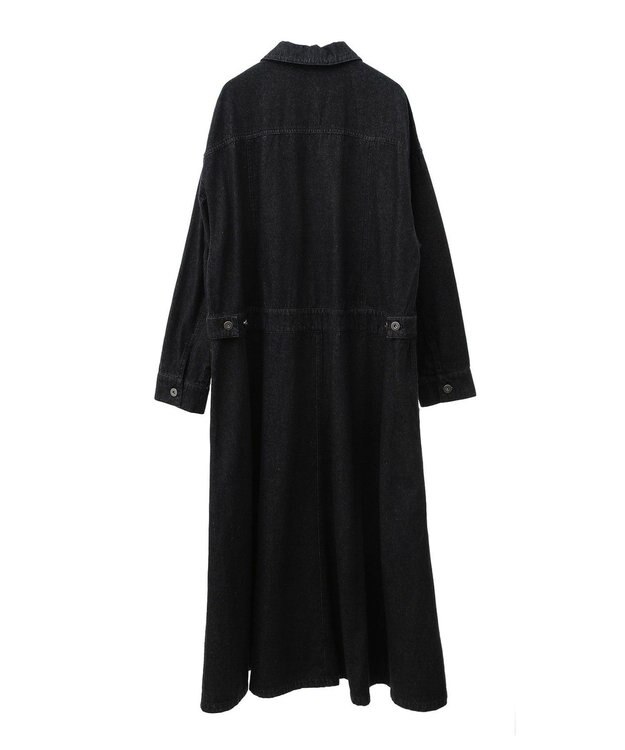 Green Parks ■ＥＳＣＡＲ　デニムロングジャケットワンピース Black