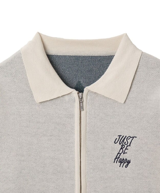 WEGO WZIPスターモチーフニット オフホワイト