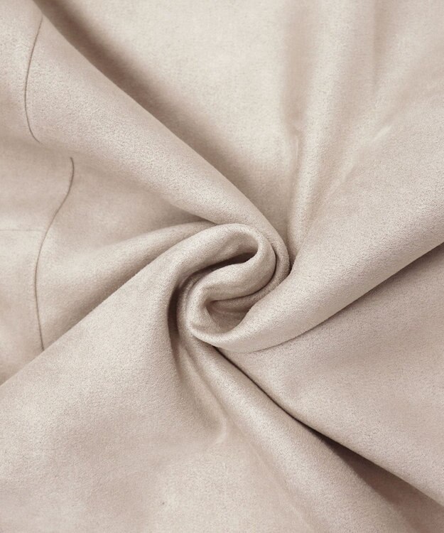 Tiaclasse スエードボンディグフード付きコート ベージュ