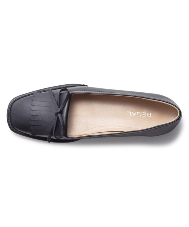 REGAL FOOT COMMUNITY 【リーガルレディース】F85R キルトフラットシューズ フラットシューズ ブラック
