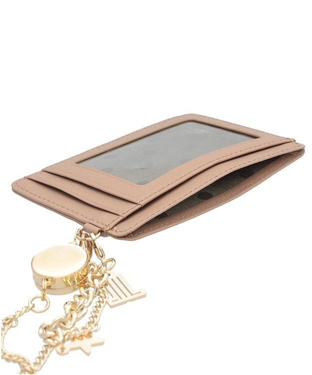 LANVIN en Bleu ルナ リール付きパスケース ベージュ