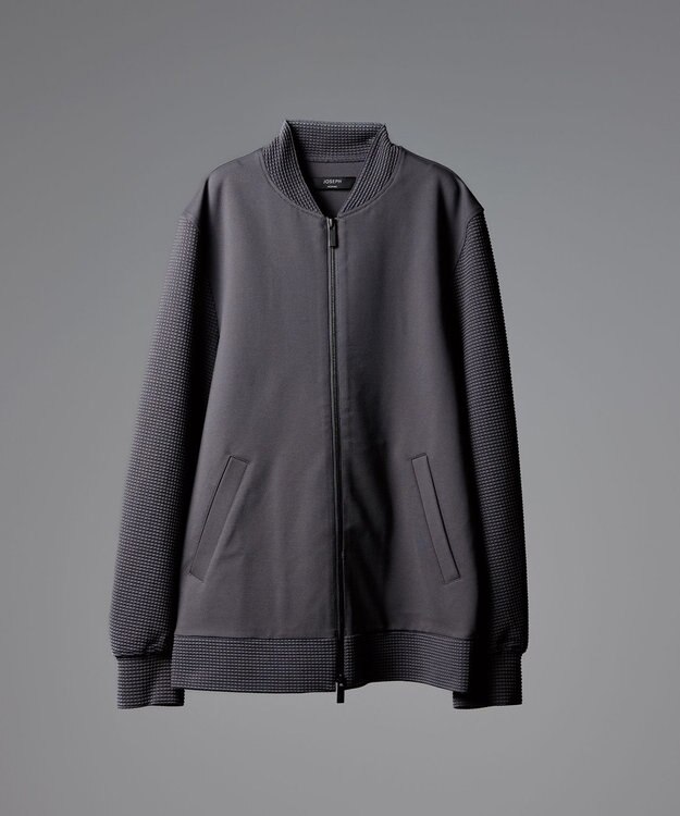 JOSEPH HOMME 【オリジナル素材】ライトタックジャージー ジップアップブルゾン グレー系
