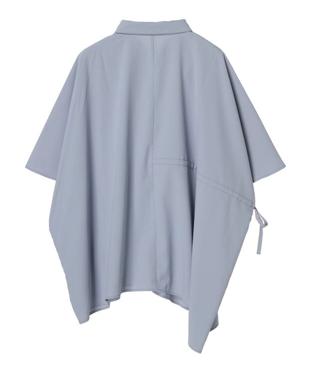 earth music&ecology アシメギャザーシャツ Sax