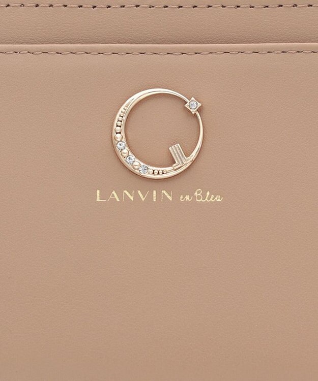 LANVIN en Bleu ルナ リール付きパスケース ベージュ