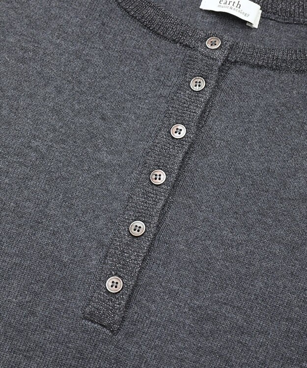 earth music&ecology ソウバリヘンリーニットワンピース Charcoal Gray