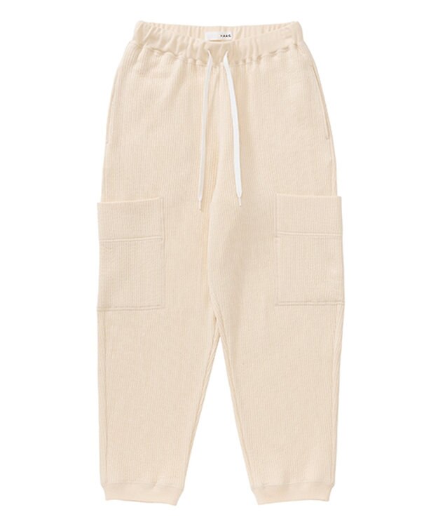 HAAG スマイルコットン SIDE POCKET PANTS パンツ アイボリー