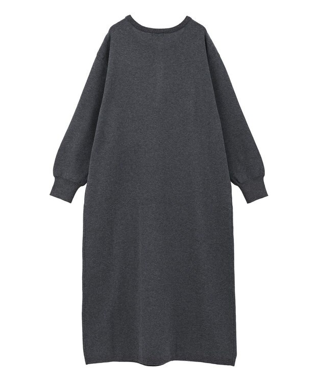 earth music&ecology ソウバリヘンリーニットワンピース Charcoal Gray