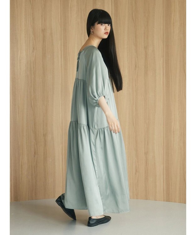 Green Parks armonia．ティアード切り替えワンピース Mint