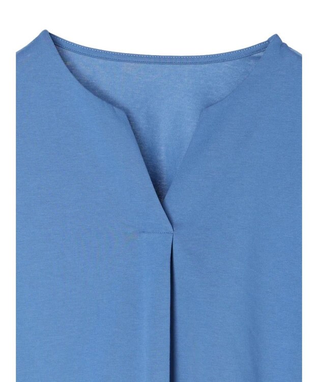 Green Parks ＢＰスキッパー七分袖カットプルオーバー Blue