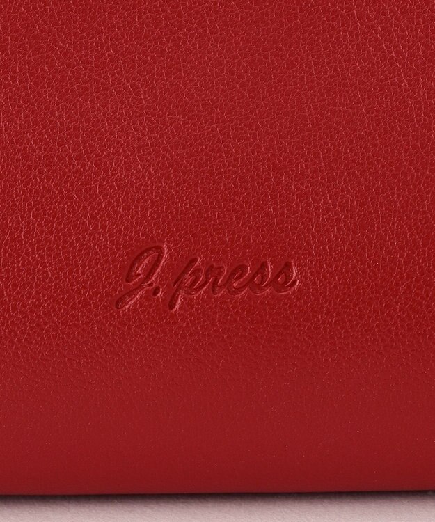 J.PRESS LADIES 【WEB限定カラーあり・A4サイズ収納可・セットアイテム】ポーチ付き PRINTED トート バッグ レッド系