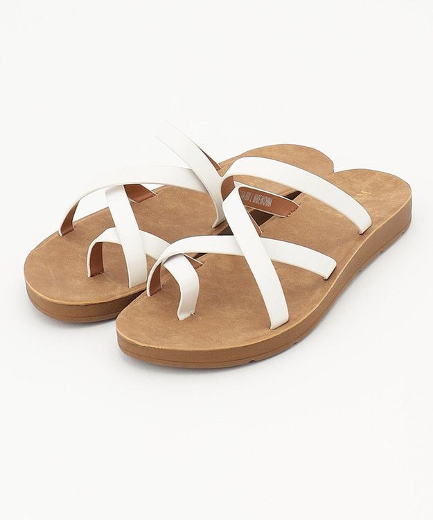 ANY フラット サンダル アイボリー系