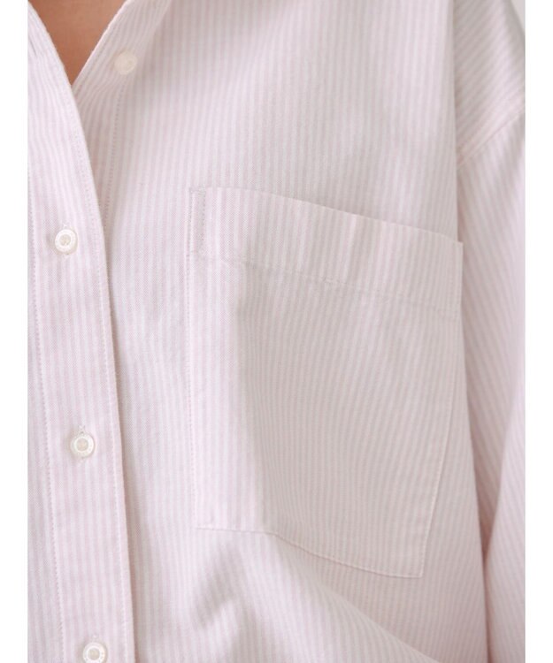AMERICAN HOLIC Ｄａｉｌｙ！　ＵＶカットオックスシャツ Stripe Pink