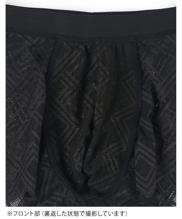 WACOAL MEN WACOAL MEN ボクサーパンツ 【レースボクサー】 フロント快適グラマラス 通気性(本体) 前閉じ 下着 メンズ WT3828 /ワコールメン ブラック