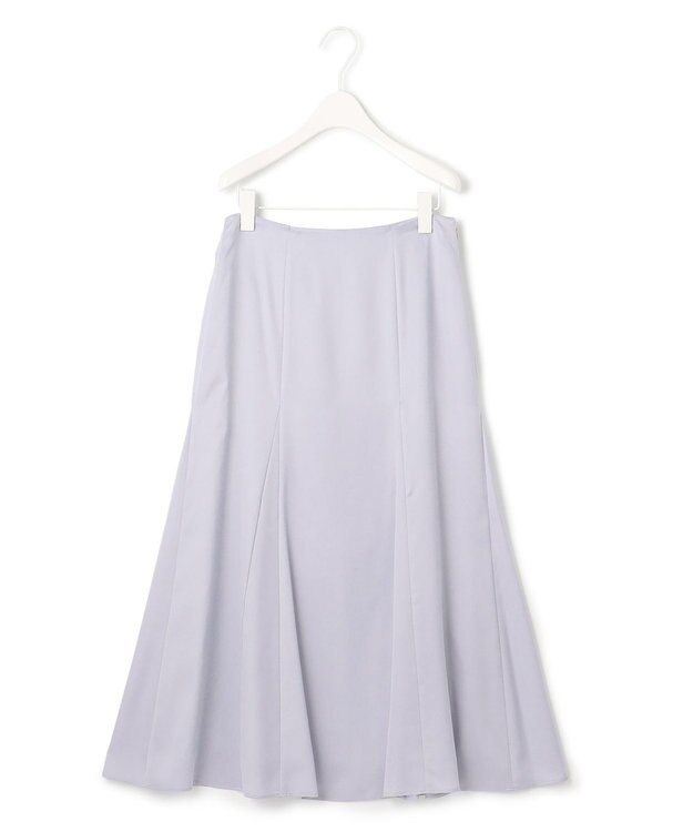 ICB 【洗える】 ルゼブフィブリルサテン スカート ライラックグレー系