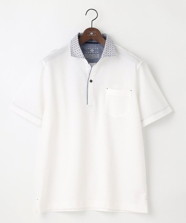 JOSEPH ABBOUD 【キングサイズ・カラー豊富】人気！オーガニックコットン使用 ダディポロシャツ ホワイト系