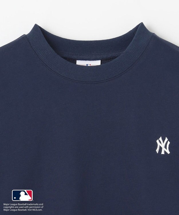 ANY 【洗濯機可/UVケア】MLB/メジャーリーグベースボール クルーネックスウェット ネイビー