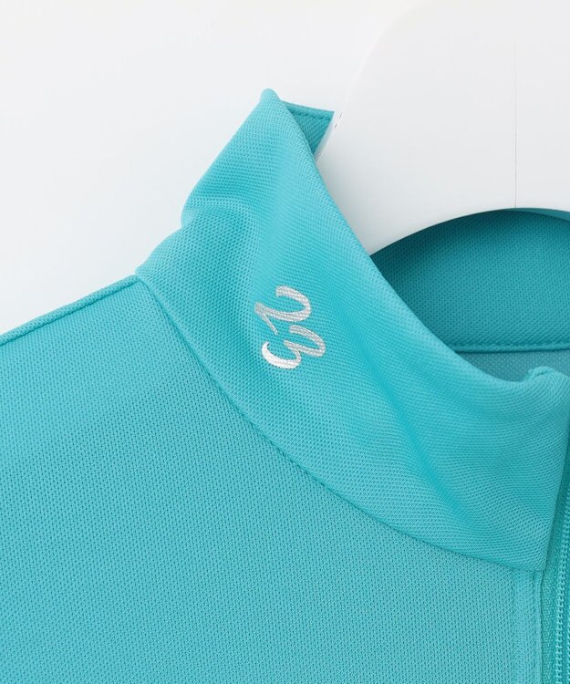 23区GOLF 【WOMEN】【接触冷感・UVケア・吸水速乾】アイス柄 切替ワンピース サックスブルー系