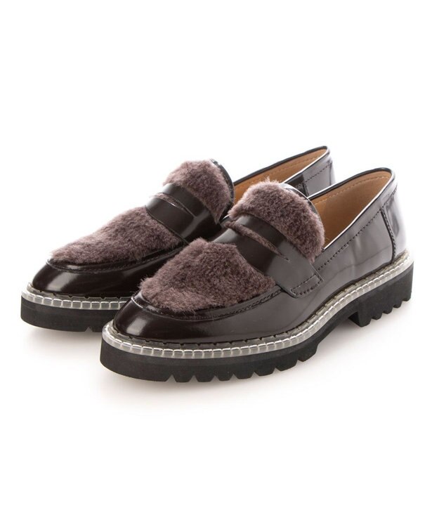 MODE ET JACOMO <MODE ET JACOMO>ボリュームソールローファー ダークブラウンコンビ