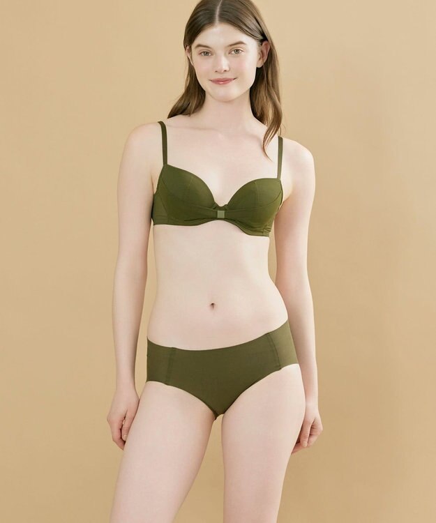 une nana cool 胸もとフィットをリボンでキープ リボンブラ OV