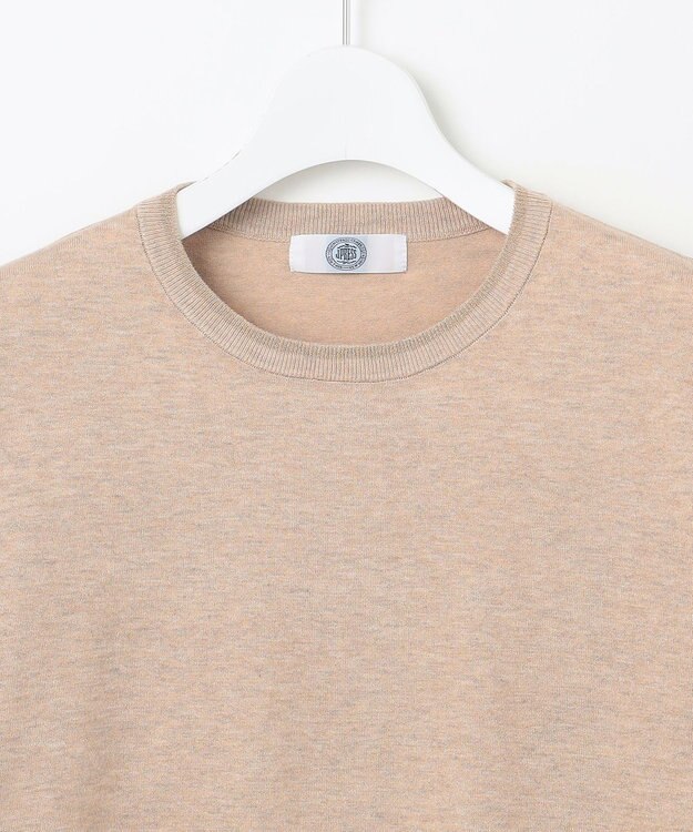 J.PRESS LADIES L 【洗える】スパーク ラメ配色 ニット ベージュ系