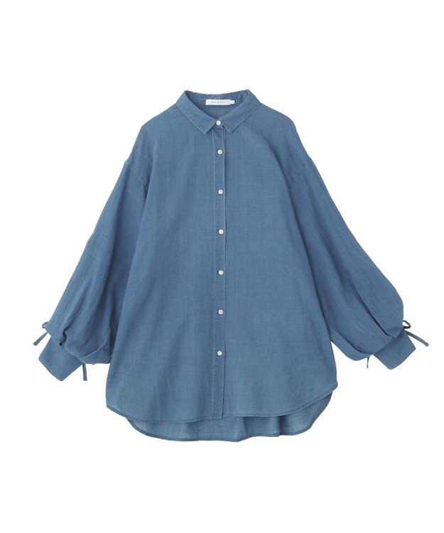 AMERICAN HOLIC ガーメントウォッシュアソートギャザーシャツ Indigo
