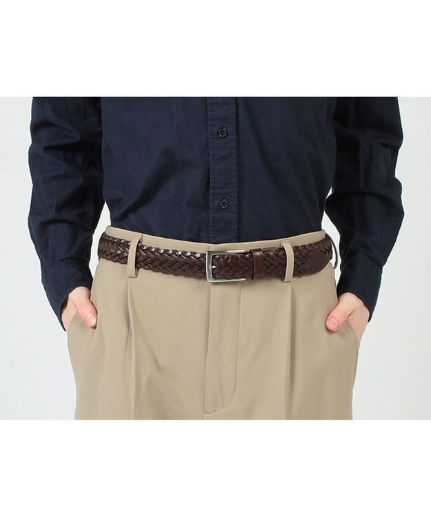 REGAL FOOT COMMUNITY 【リーガル】TS84 プレミアム メッシュベルト ベルト ダークブラウン