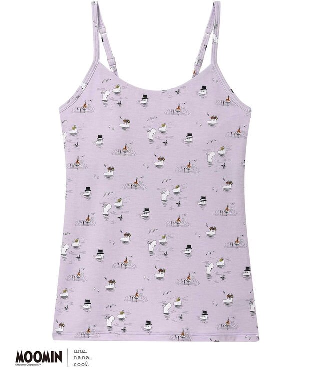 une nana cool 【ムーミン】MOOMIN × une nana ccol カップ付キャミソール PU