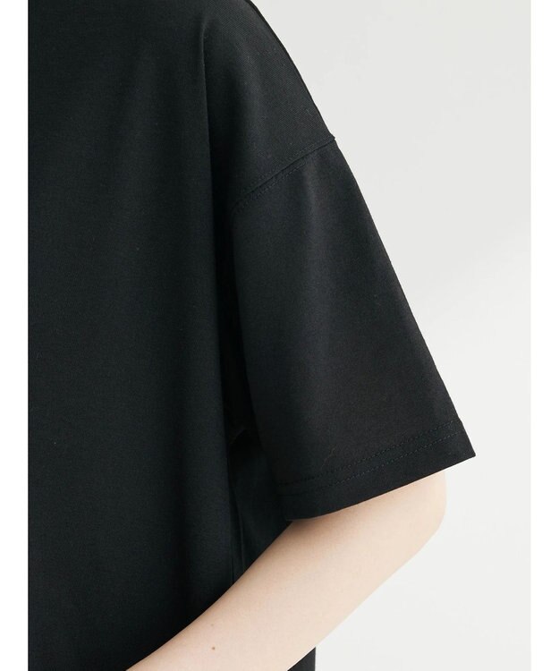 Green Parks 布帛ドッキングカットソーワンピース Black