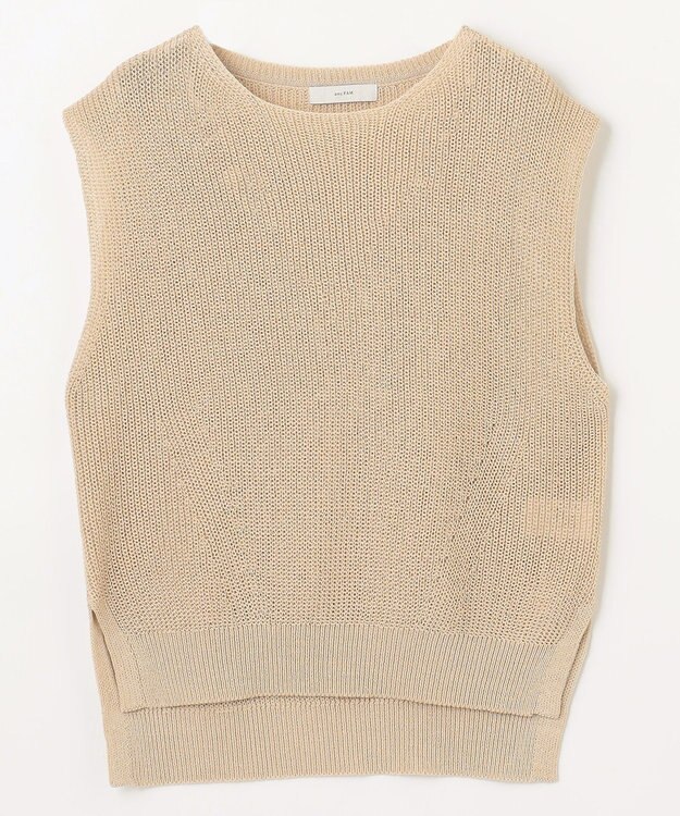 ANY L ギマノースリーブニット ベージュ