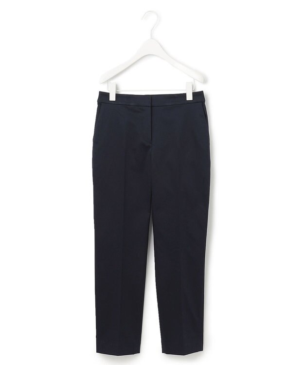 ICB 【洗える】T/Cストレッチサテン スティックパンツ ネイビー系