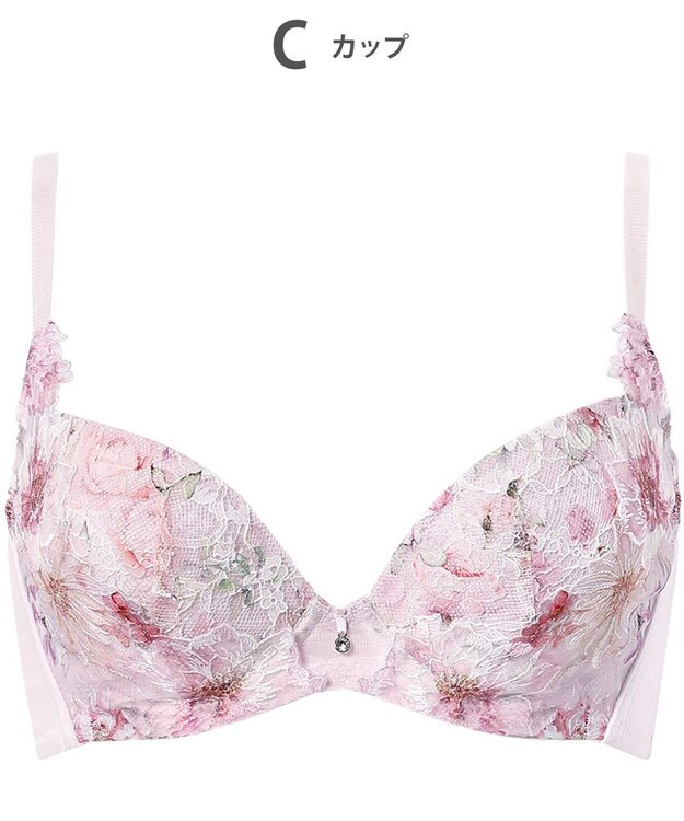 WACOAL ブラジャー 【ハグするブラ】 体温を感知してカラダになじむ 谷間メイク 脇高設計 レディース BXB478 /ワコール シェルピンク