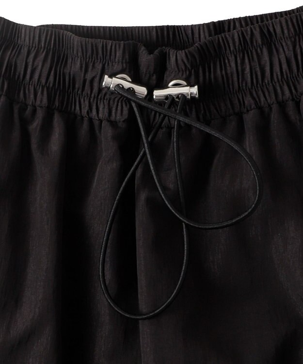 WEGO ナイロンティアードロングスカート ブラック