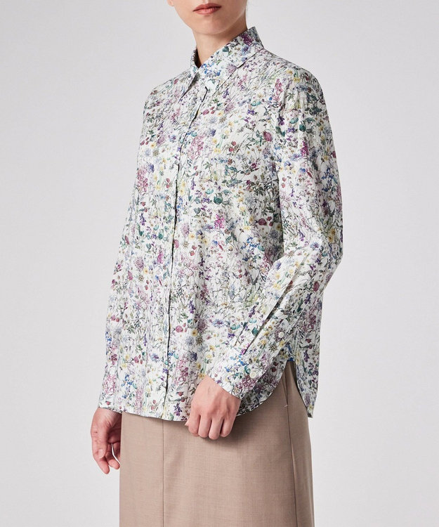 Paul Smith リバティプリント 長袖シャツ ホワイト