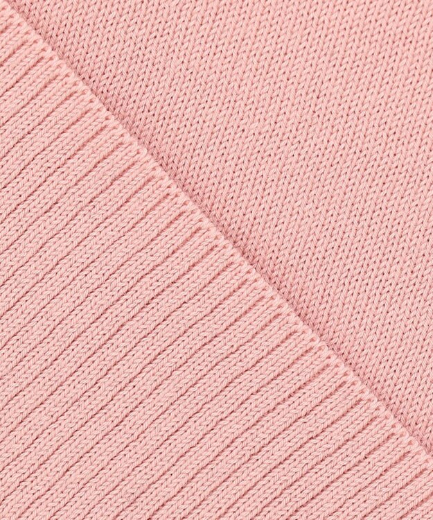 ICB 【洗える】 ガスコットンハイゲージ Vネックニット アッシュピンク系