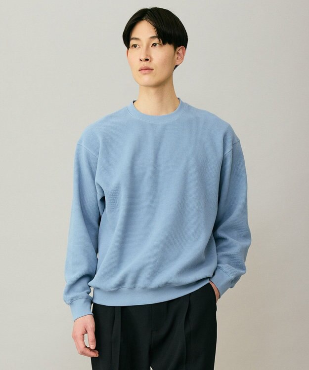 UNFILO MENS 【男女兼用】3シーズンスウェット ワッフルTEE サックス