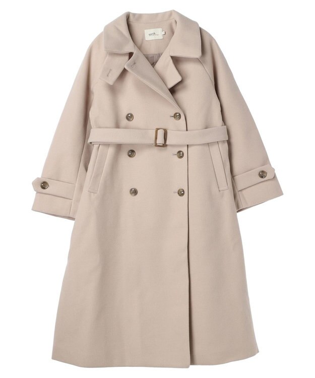 earth music&ecology ２ｗａｙカラーロングコート Beige