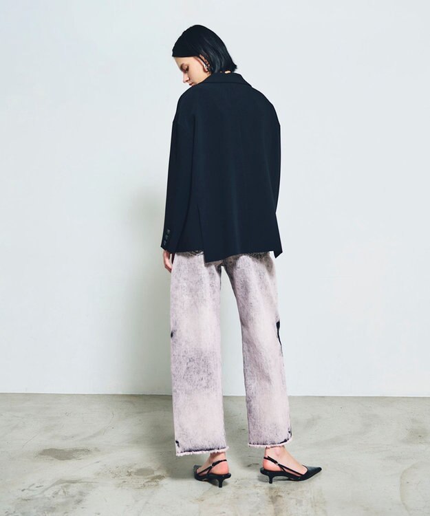 GRACE CONTINENTAL タイダイコクーンデニムパンツ ピンク