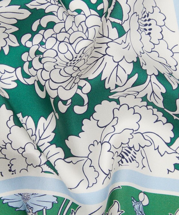 LIBERTY. コスチューム 70x70 シルクスカーフ グリーン