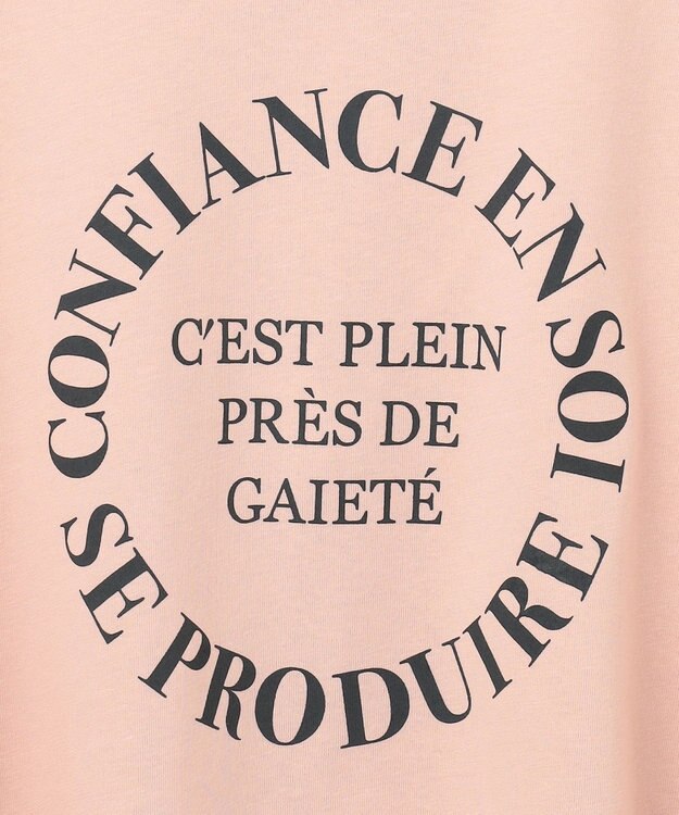 ANY フレンチスリーブロゴTシャツ ピンク