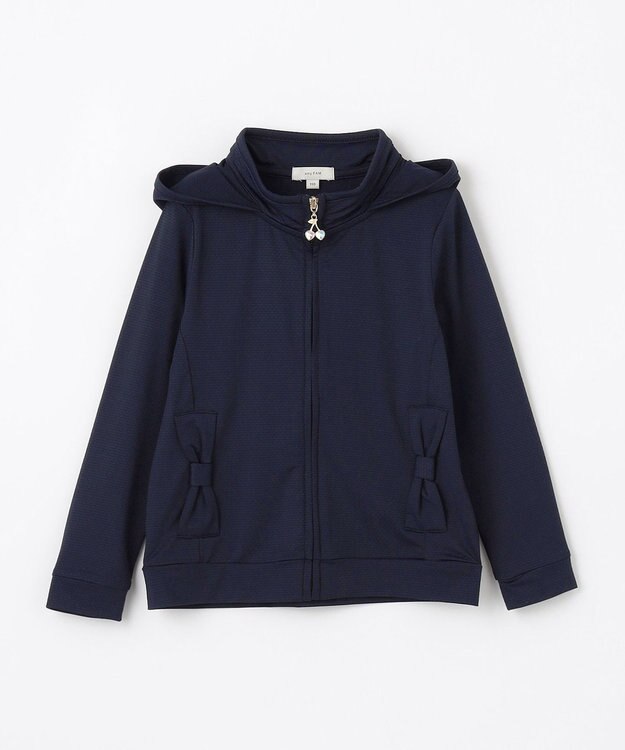 ANY KIDS UVカット リボンパーカー ネイビー