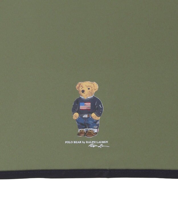 MOONBAT 【WEB限定】POLO RALPH LAUREN(ポロ ラルフローレン)FLAG BEAR 雨傘 折りたたみ傘 ユニセックス オリーブグリーン