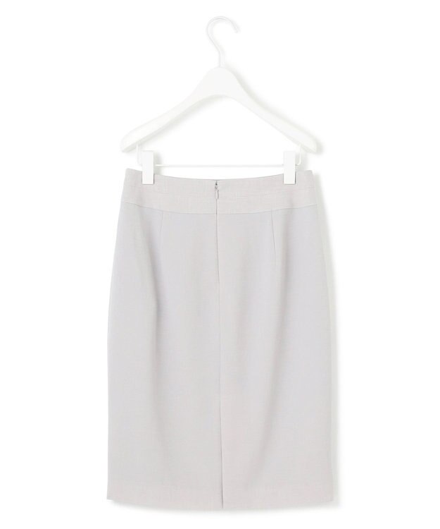 ICB 【接触冷感・速乾・防シワ・洗える】 レーヨンライクトロ タイトスカート ライトグレー系