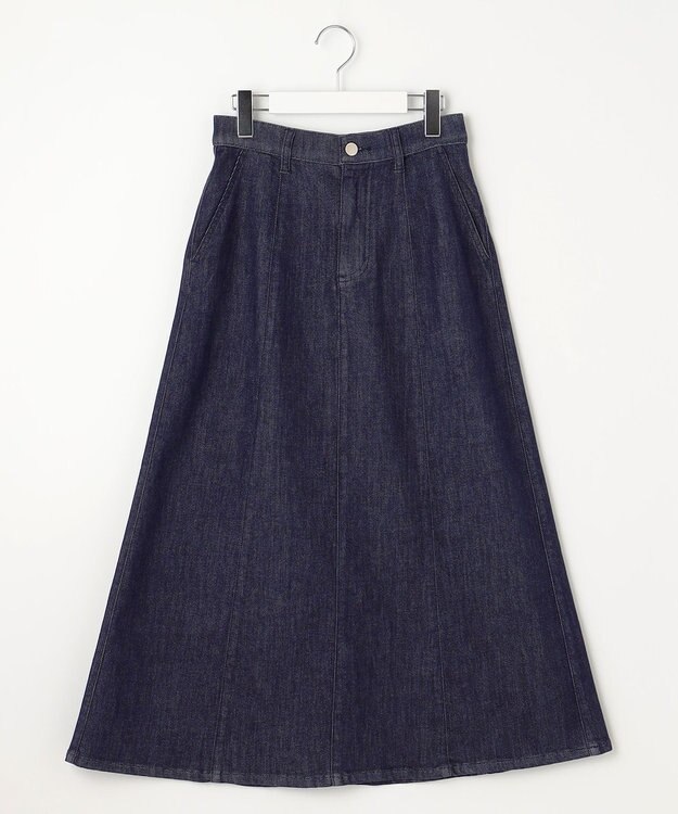 自由区 【洗える】ウスカルデニム スカート インディゴ