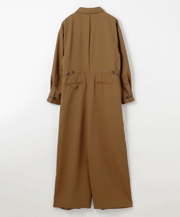 NAVE 【ReNAVE・洗える/UVカット】スパンポリエステル ジャンプスーツ カーキ系